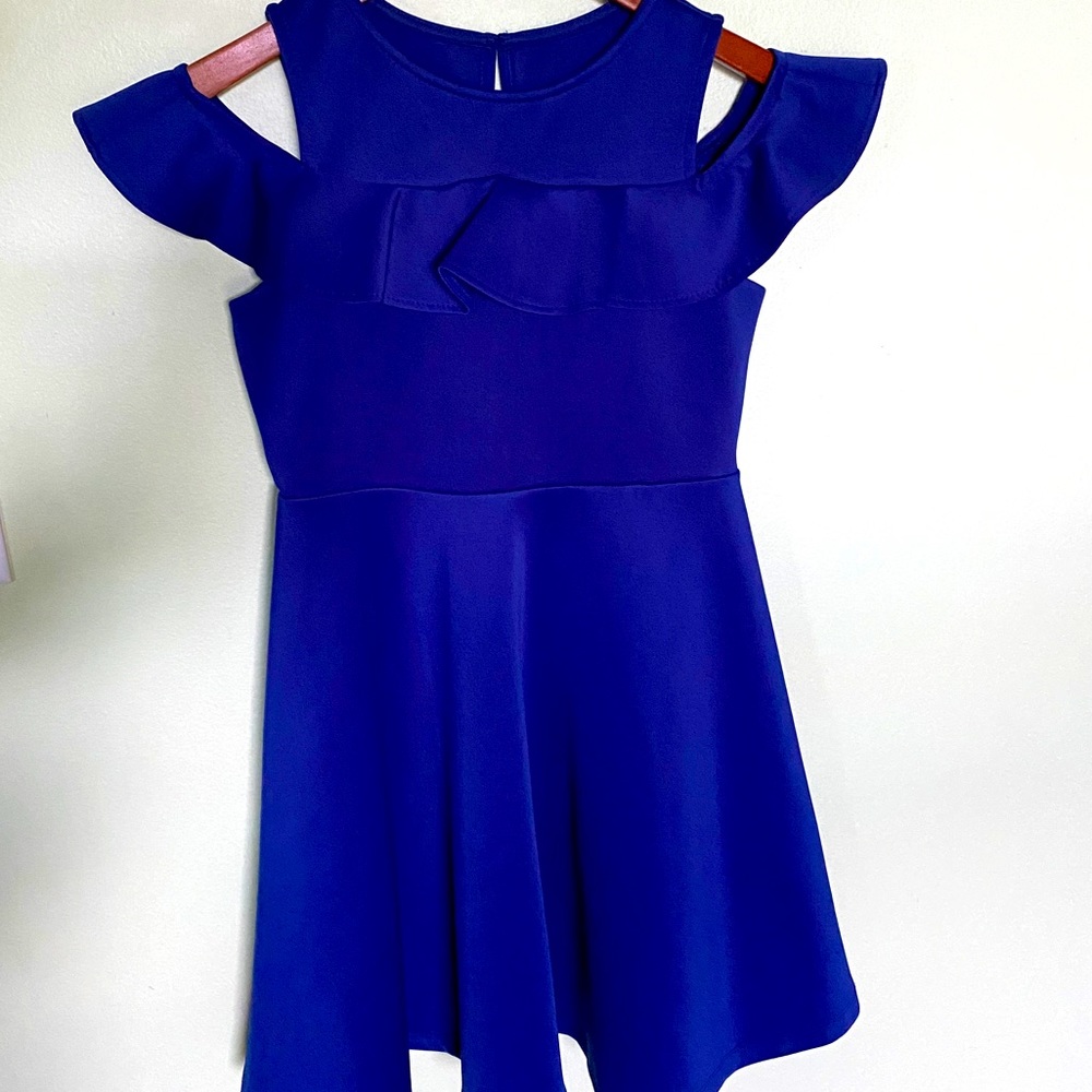 Girls’ Rare Editions Cold Shoulder Dress